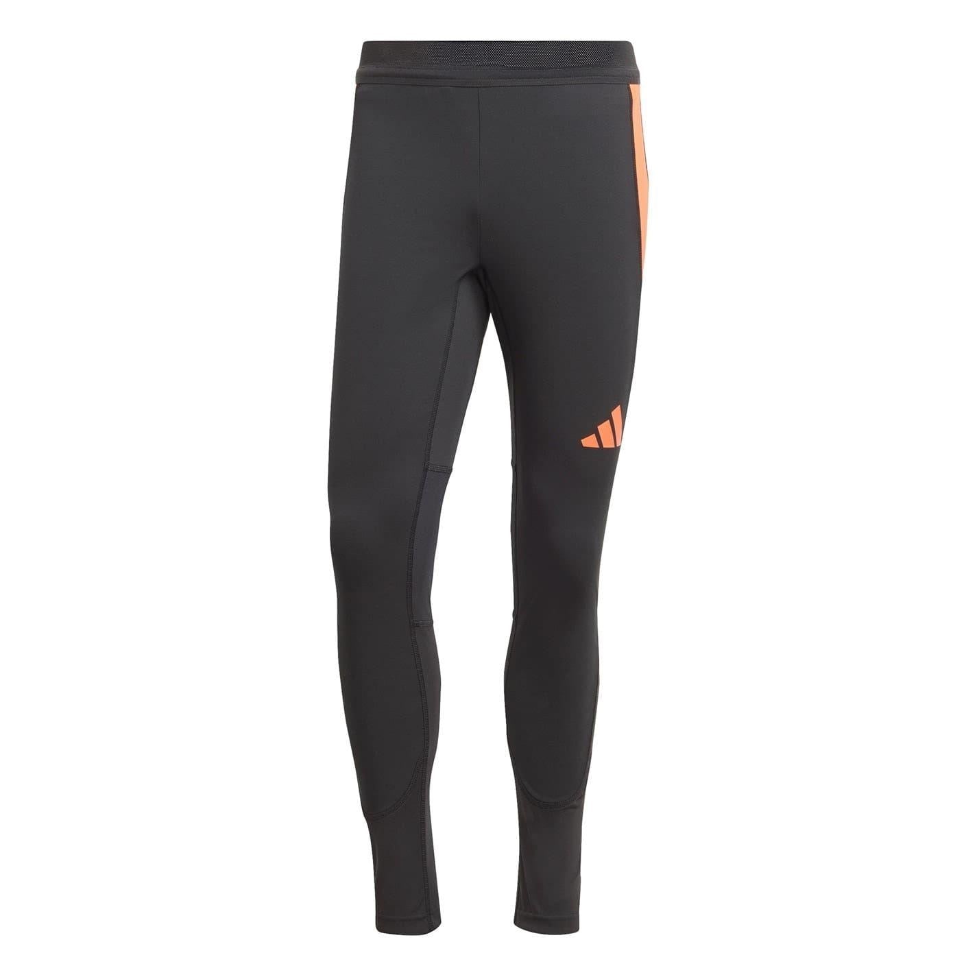 Black-Solar Red - Front - Adidas Mens Tiro 24 Tracksuit Bottoms