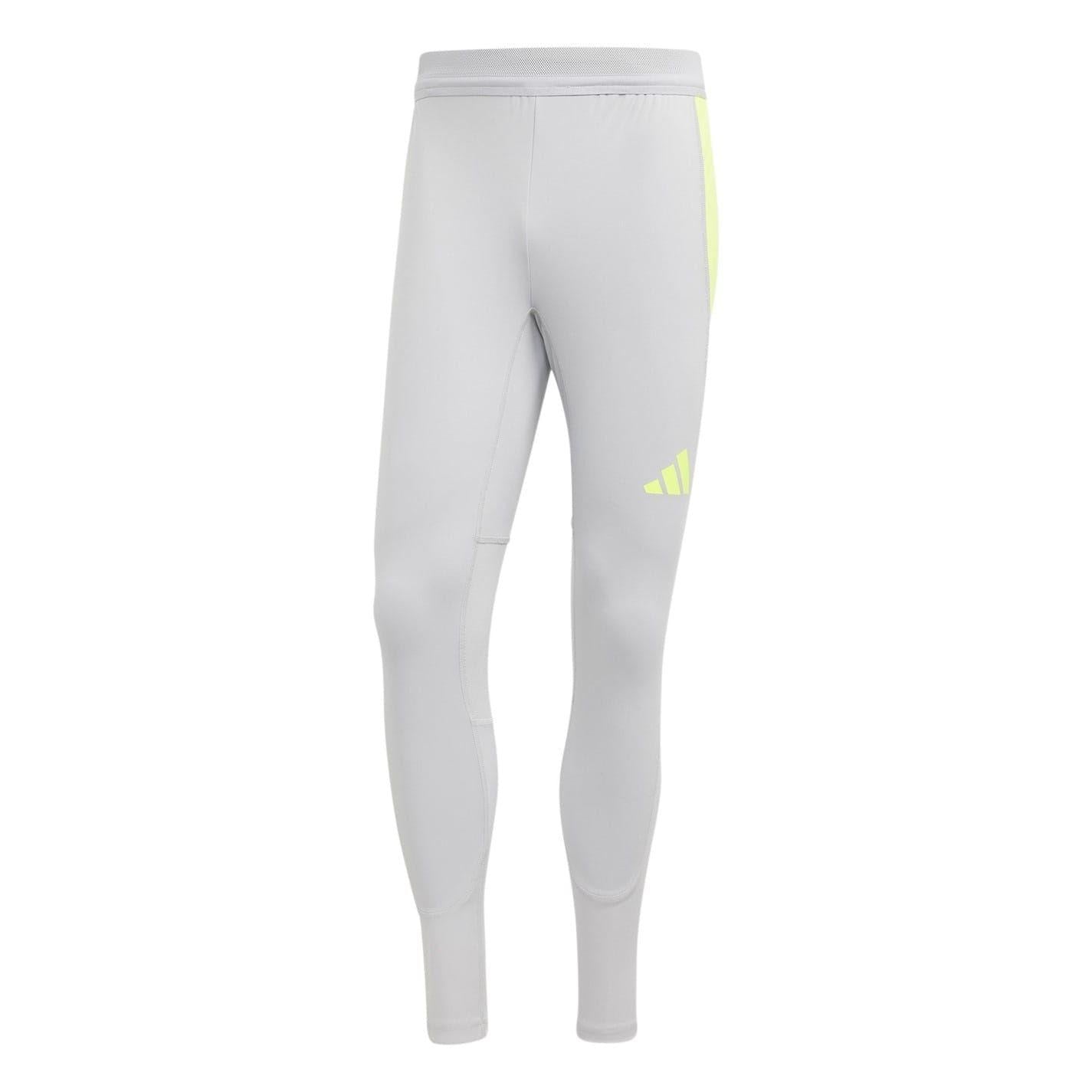 Grey-Yellow - Front - Adidas Mens Tiro 24 Tracksuit Bottoms