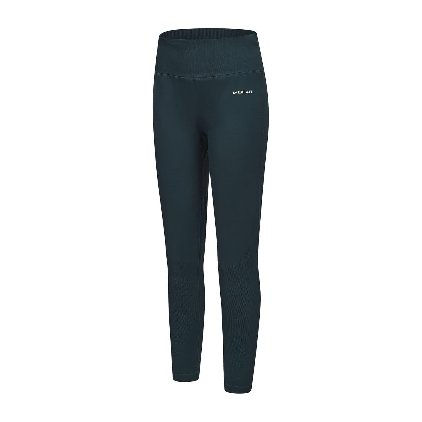 Forest Green - Side - LA Gear Womens-Ladies Seamless Tights