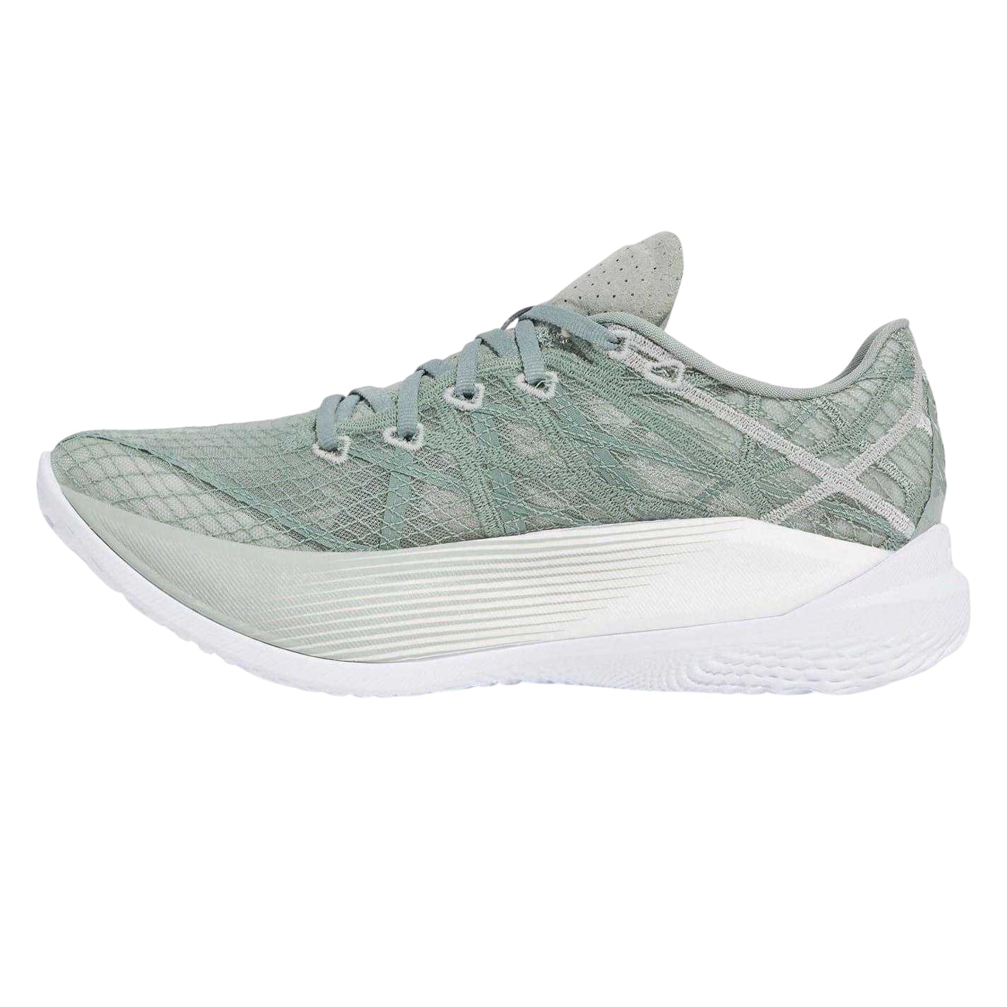 Green - Side - Under Armour Womens-Ladies Velociti Elite 2 Running Trainers