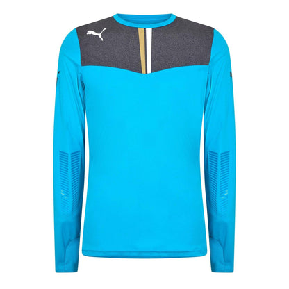 Blue - Front - Puma Mens King Colour Block Long-Sleeved Goalkeeper Jersey