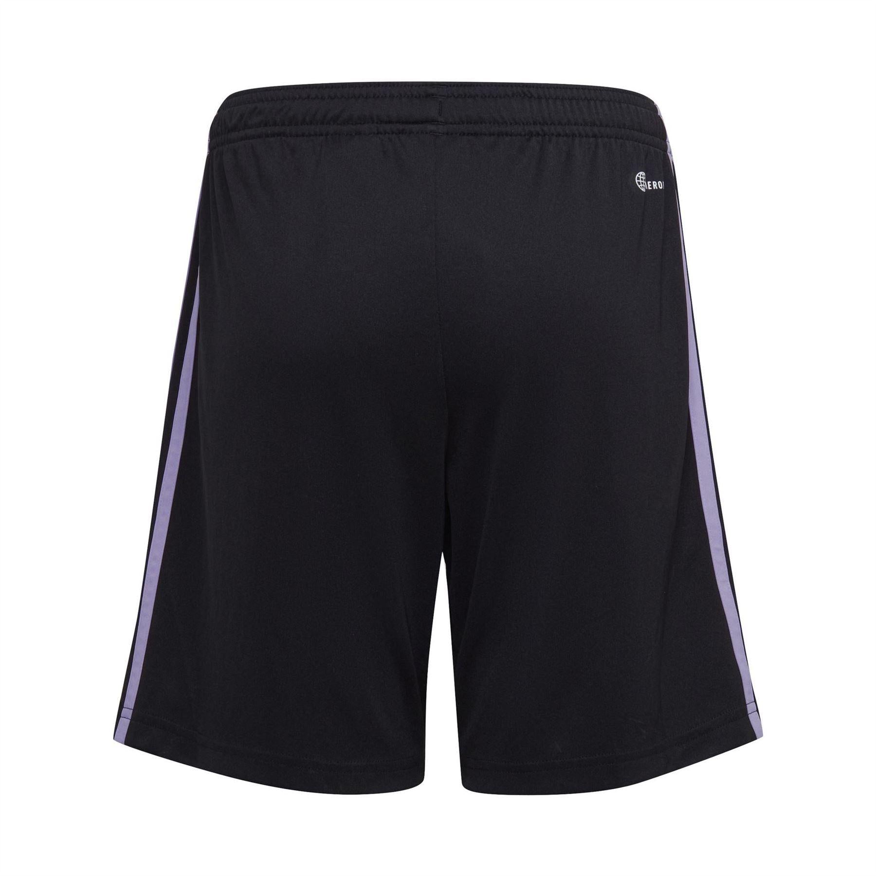 Black - Back - Adidas Childrens-Kids Olympique Lyonnais Third Shorts