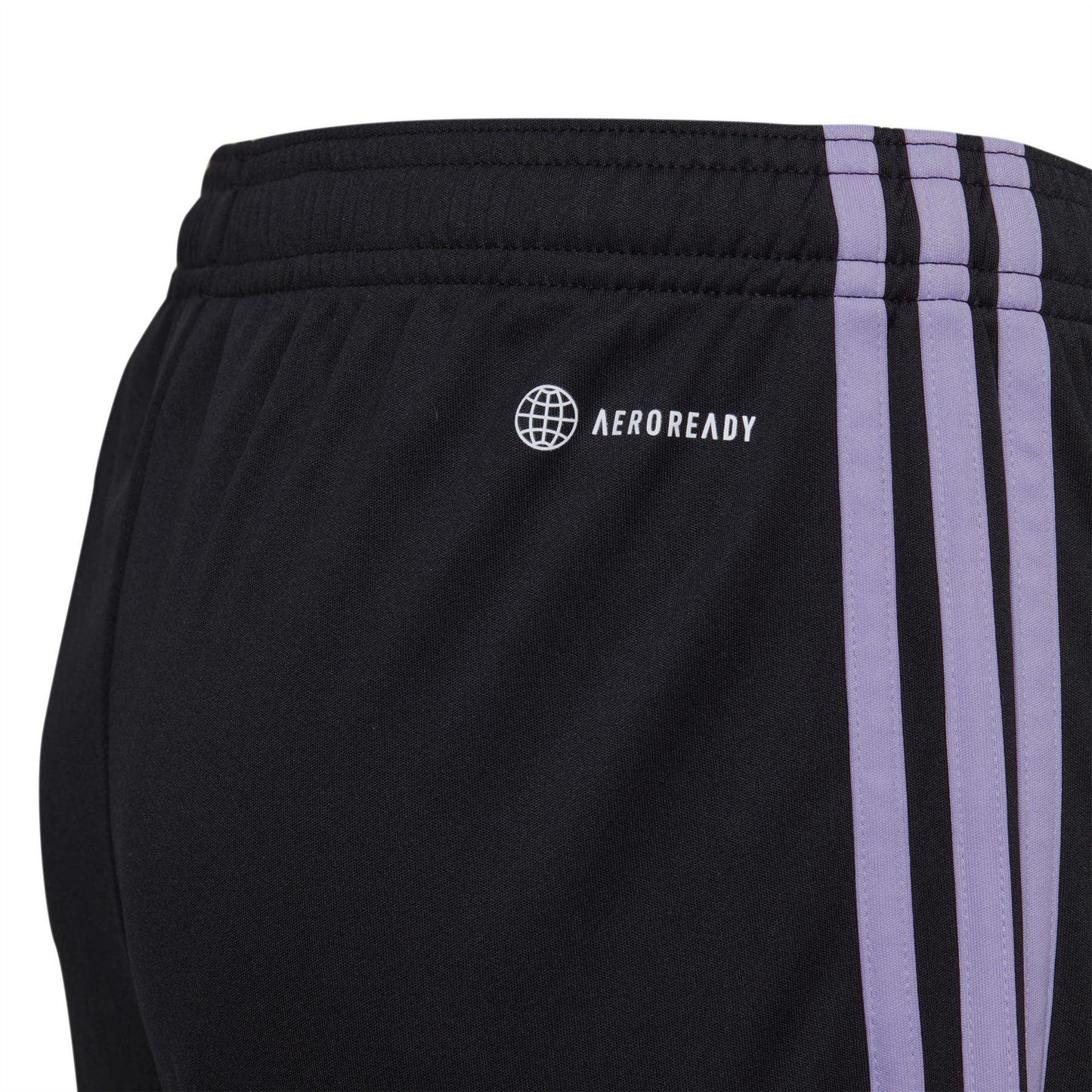 Black - Side - Adidas Childrens-Kids Olympique Lyonnais Third Shorts