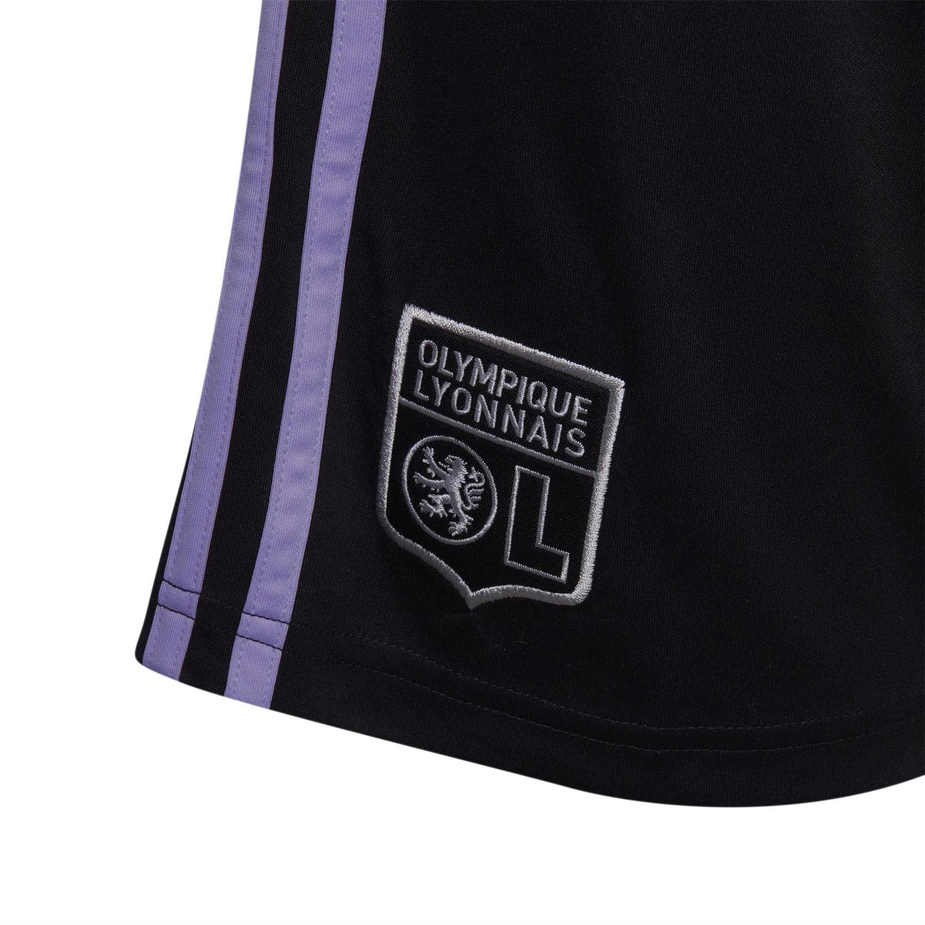 Black - Lifestyle - Adidas Childrens-Kids Olympique Lyonnais Third Shorts