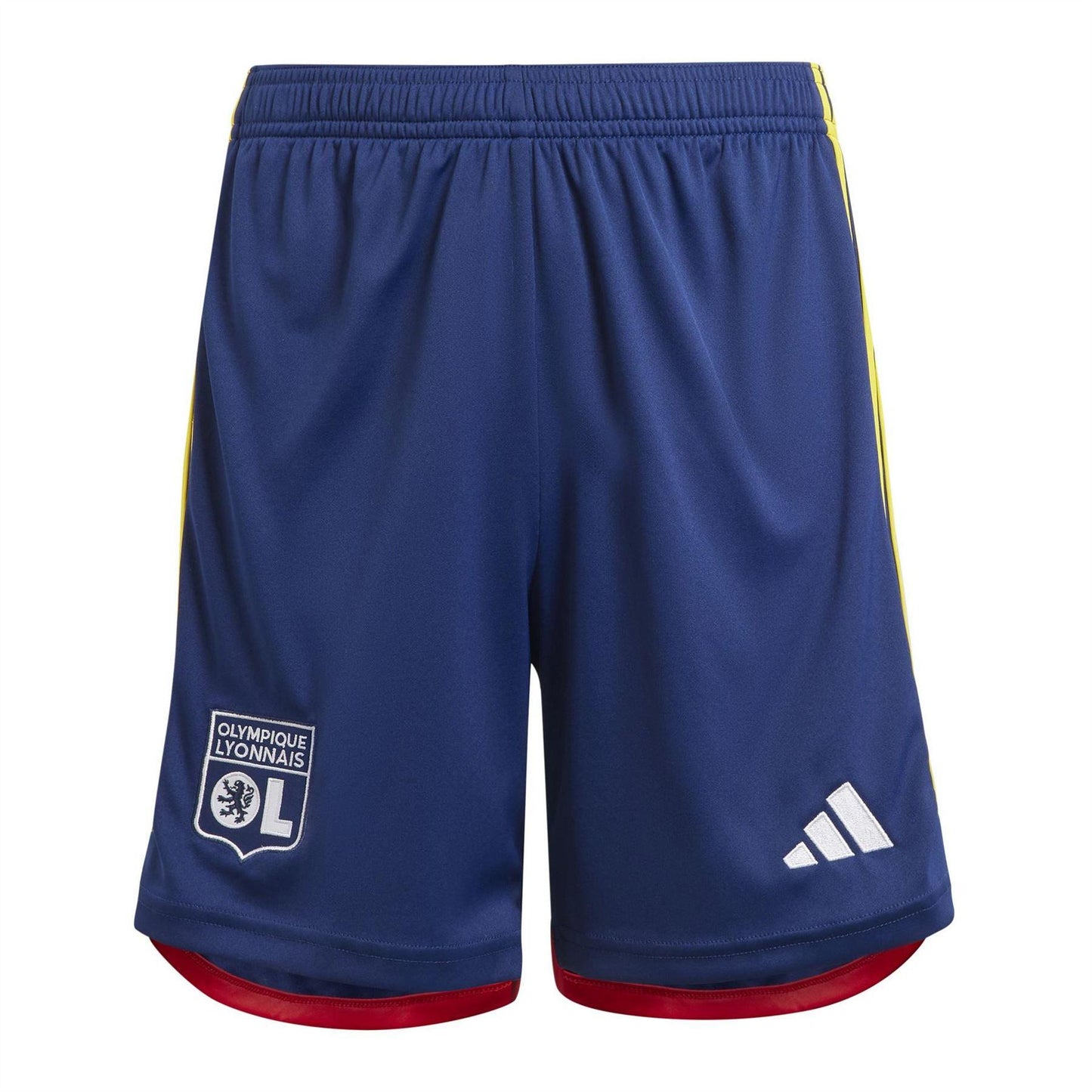 Dark Blue - Front - Adidas Childrens-Kids Olympique Lyonnais Third Shorts