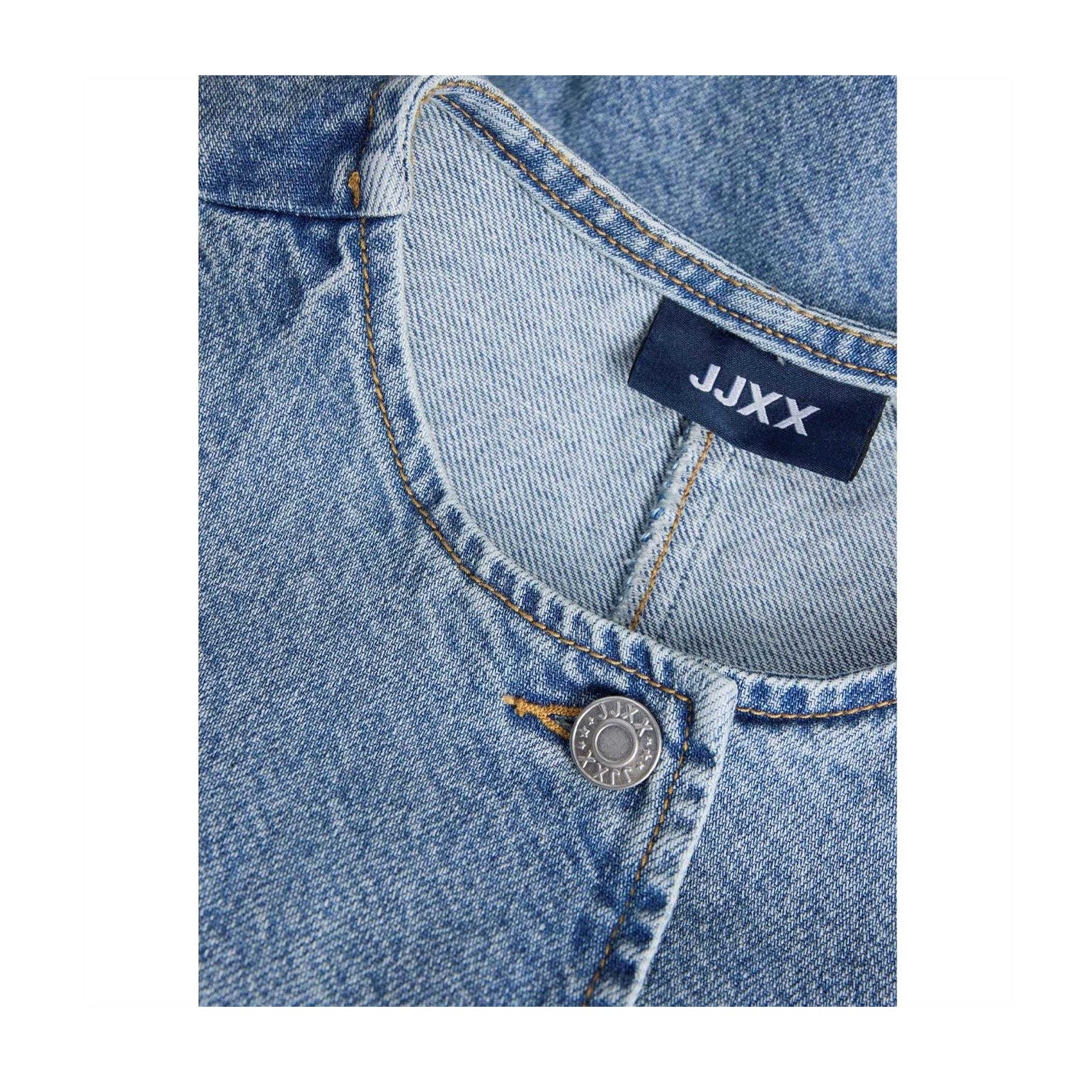 Blue - Side - JJXX Womens-Ladies Denim Wide Sleeves Shirt Jacket