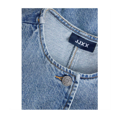 Blue - Side - JJXX Womens-Ladies Denim Wide Sleeves Shirt Jacket