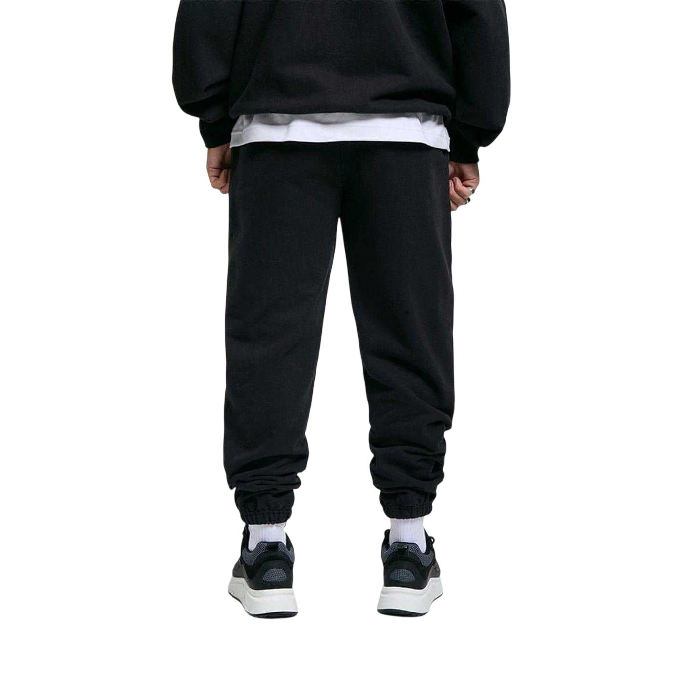 Black - Back - Madison Kohl Mens Core Cotton Logo Jogging Bottoms