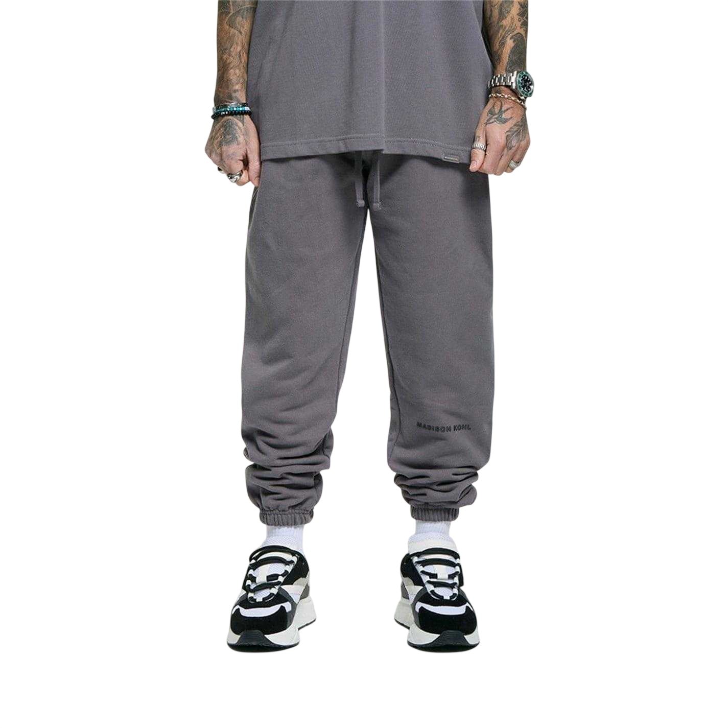 Tornado - Front - Madison Kohl Mens Core Cotton Logo Jogging Bottoms
