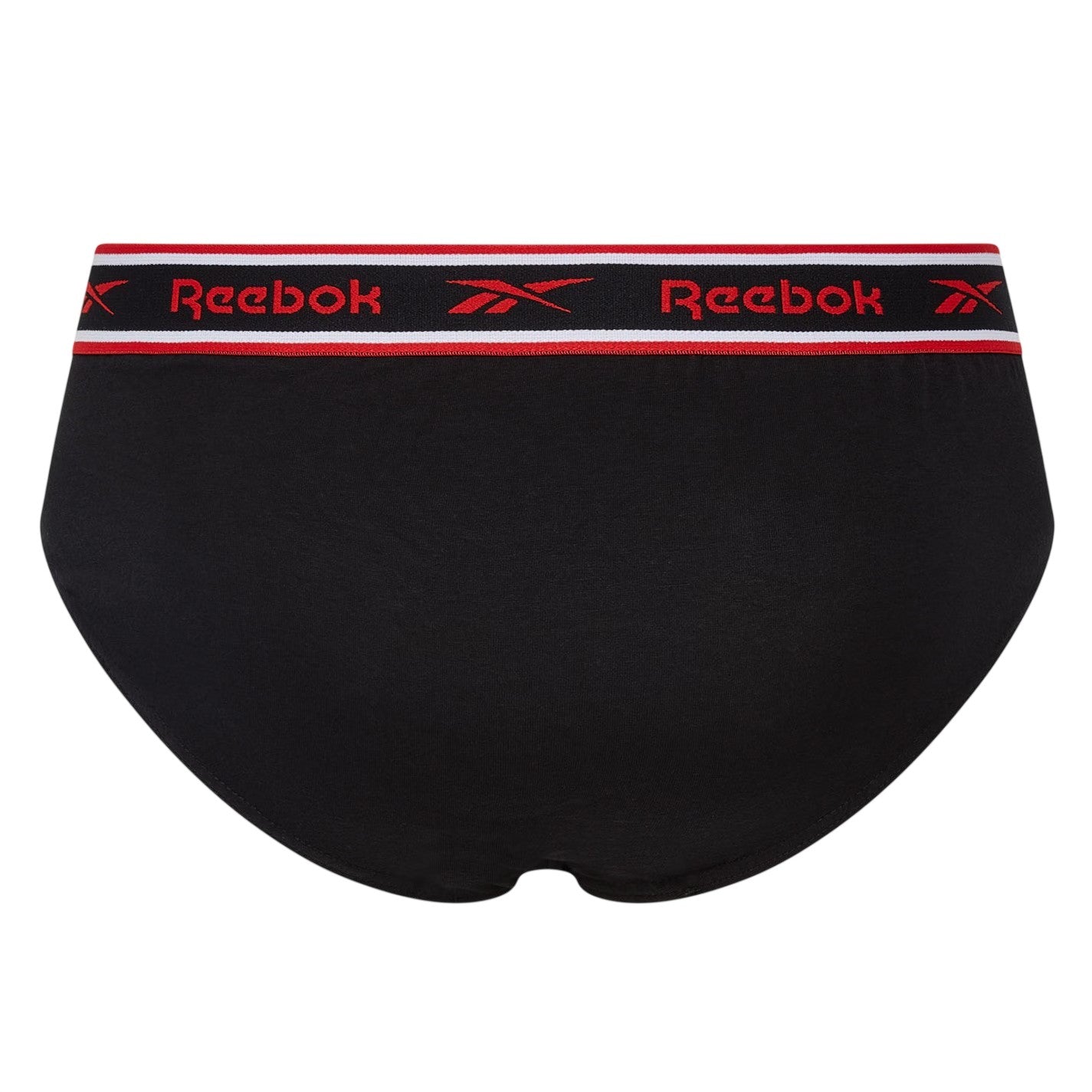 Black-White-Grey - Back - Reebok Mens Cotton Elasticated Waist Briefs (Pack of 3)