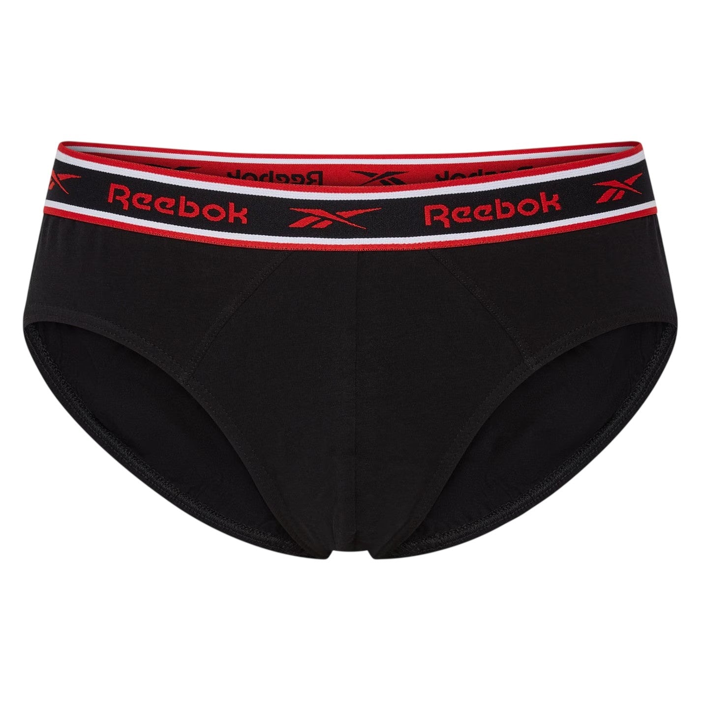 Black-White-Grey - Lifestyle - Reebok Mens Cotton Elasticated Waist Briefs (Pack of 3)