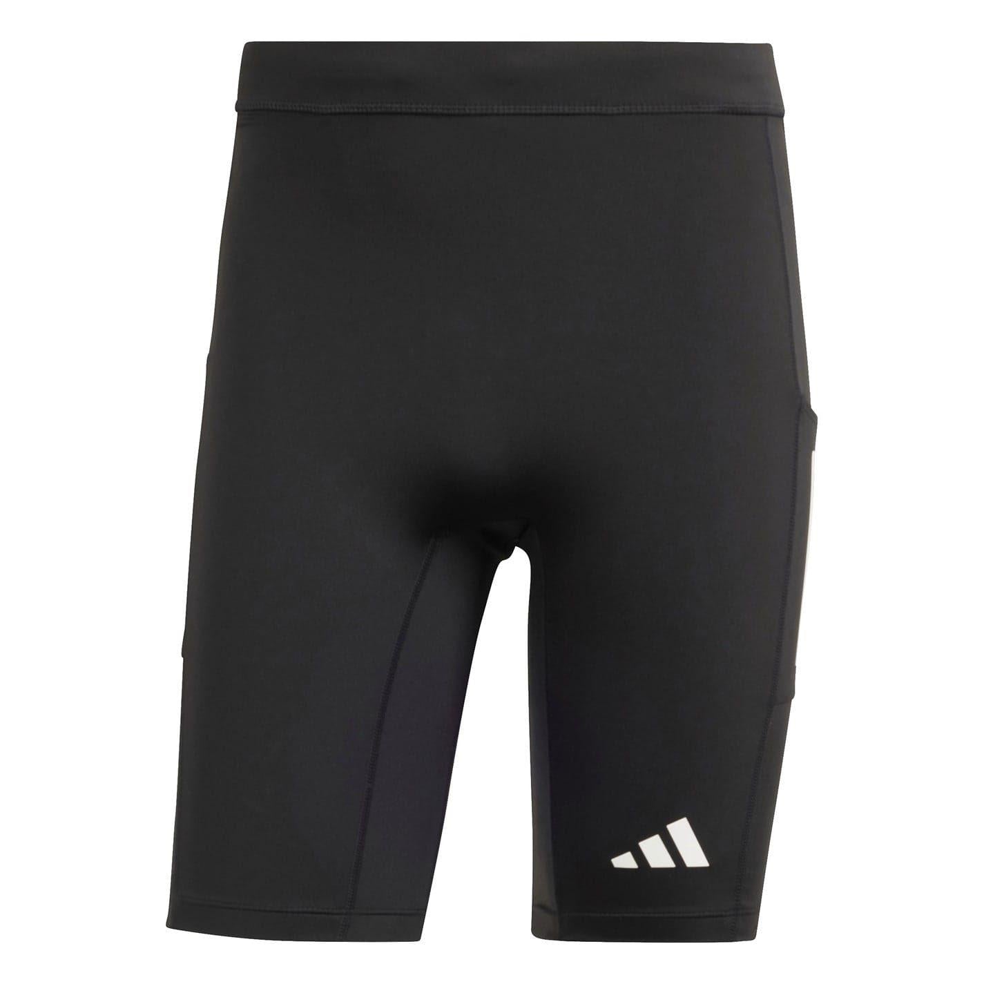 Black - Front - Adidas Mens Own The Run Tights