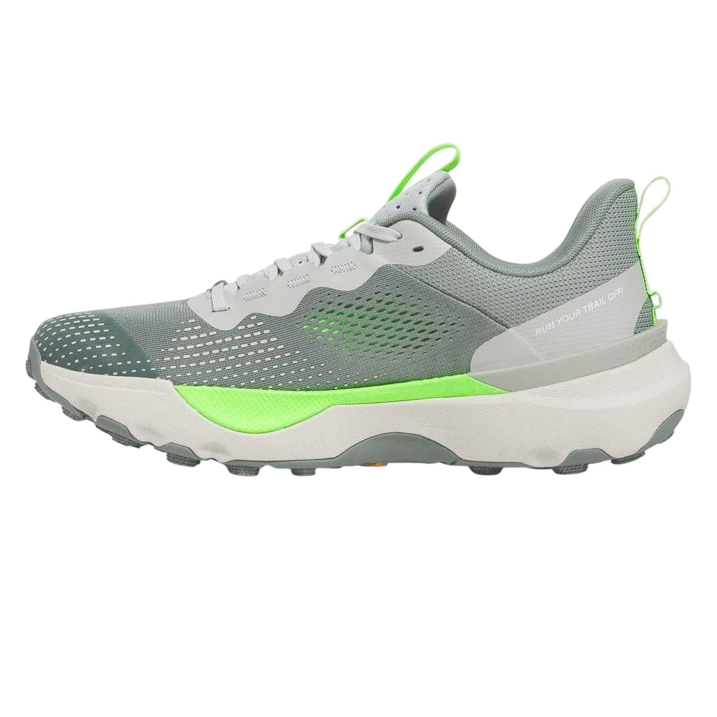 Green - Side - Under Armour Womens-Ladies Infinite Pro Trainers