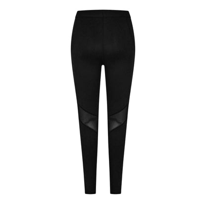 Black - Back - Everlast Womens-Ladies High Waist Tights