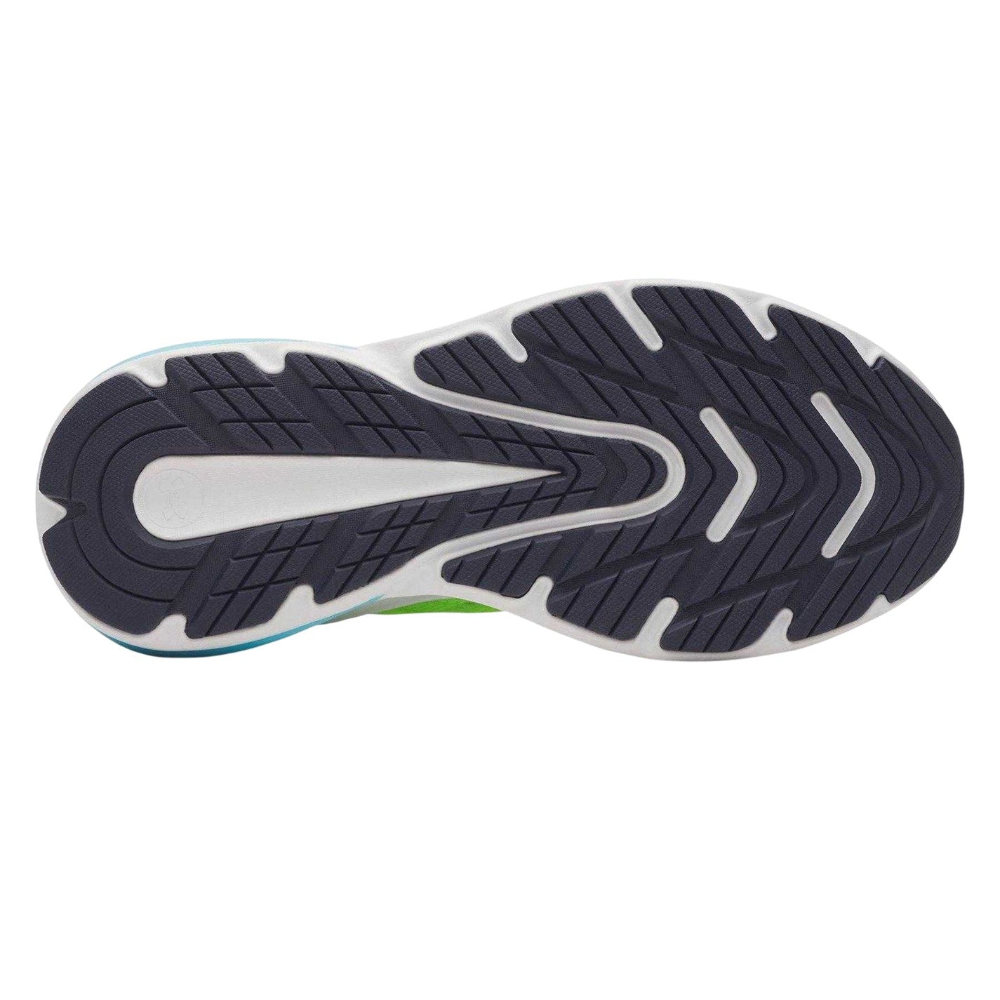 Hyper Green - Back - Under Armour Womens-Ladies Armour Charged+ Turbulence 3 Trainers
