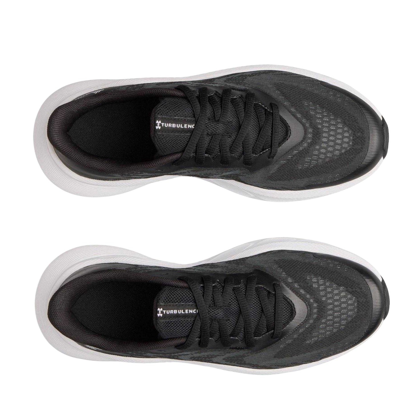 Black-White - Lifestyle - Under Armour Womens-Ladies Armour Charged+ Turbulence 3 Trainers