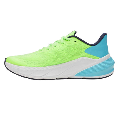 Hyper Green - Side - Under Armour Womens-Ladies Armour Charged+ Turbulence 3 Trainers