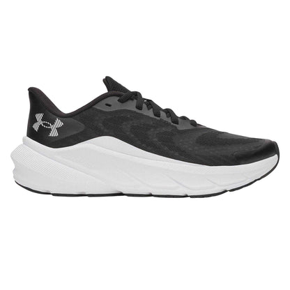 Black-White - Front - Under Armour Womens-Ladies Armour Charged+ Turbulence 3 Trainers