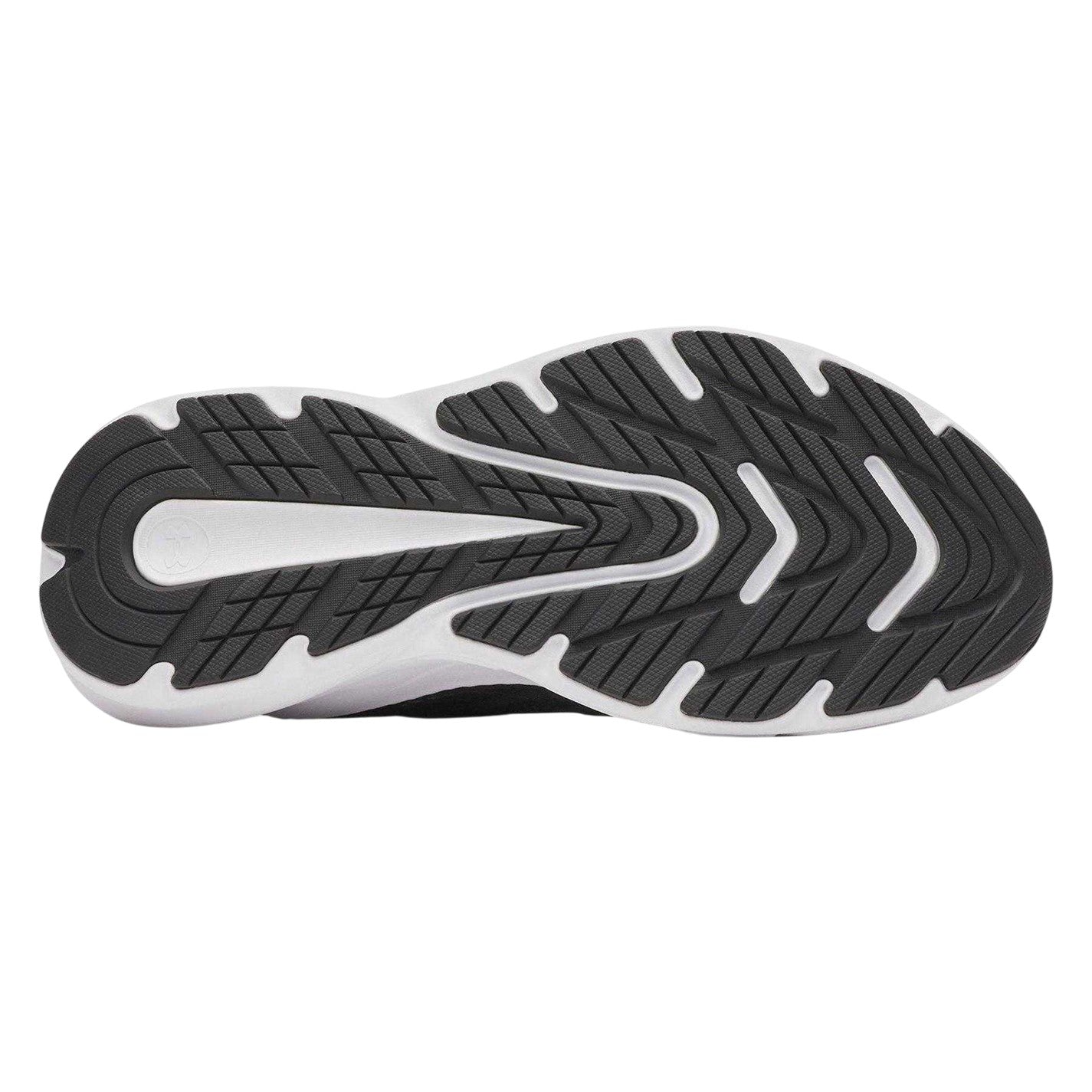 Black-White - Back - Under Armour Womens-Ladies Armour Charged+ Turbulence 3 Trainers
