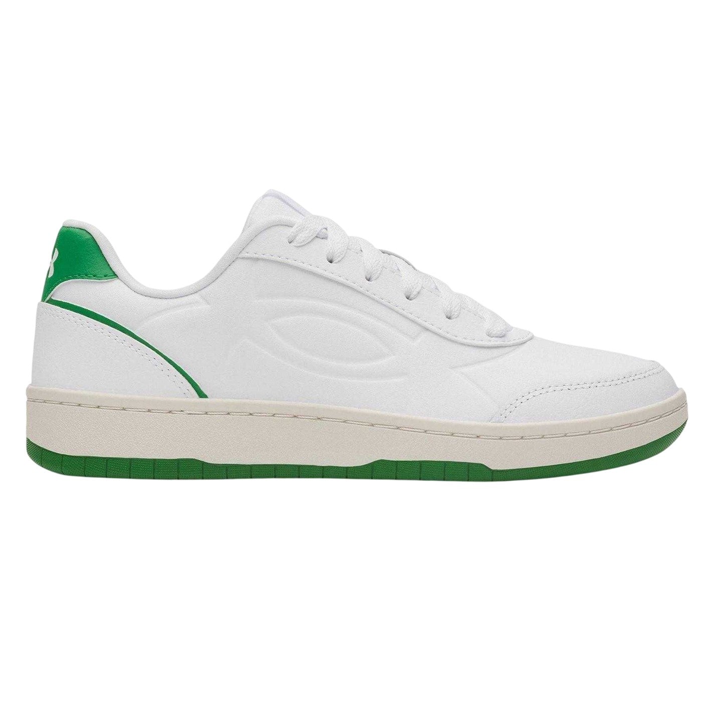White-Green - Front - Under Armour Womens-Ladies Motion Trainers