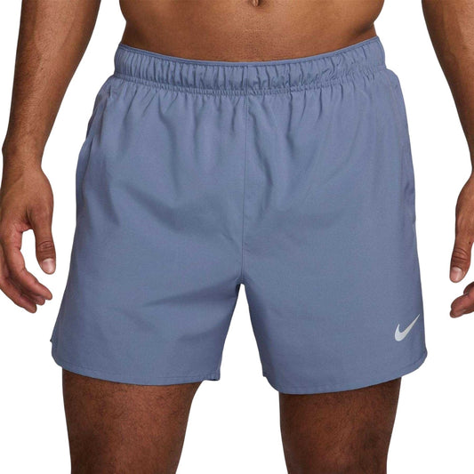 Indigo - Front - Nike Mens Challenger Lined Running Shorts