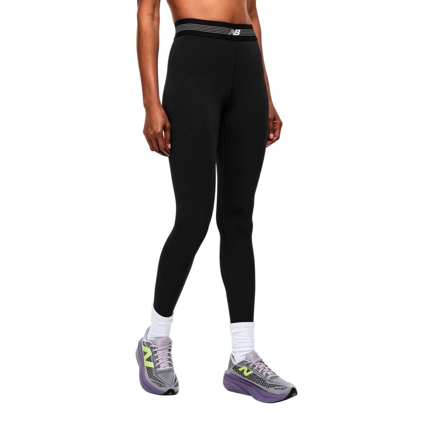 Black - Side - New Balance Womens-Ladies AC Tights