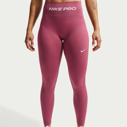 Pink Smoke - Lifestyle - Nike Womens-Ladies Pro Snug Fit Leggings