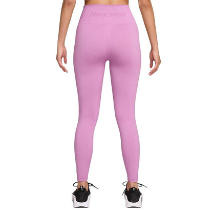 Magenta - Back - Nike Womens-Ladies Pro Snug Fit Leggings