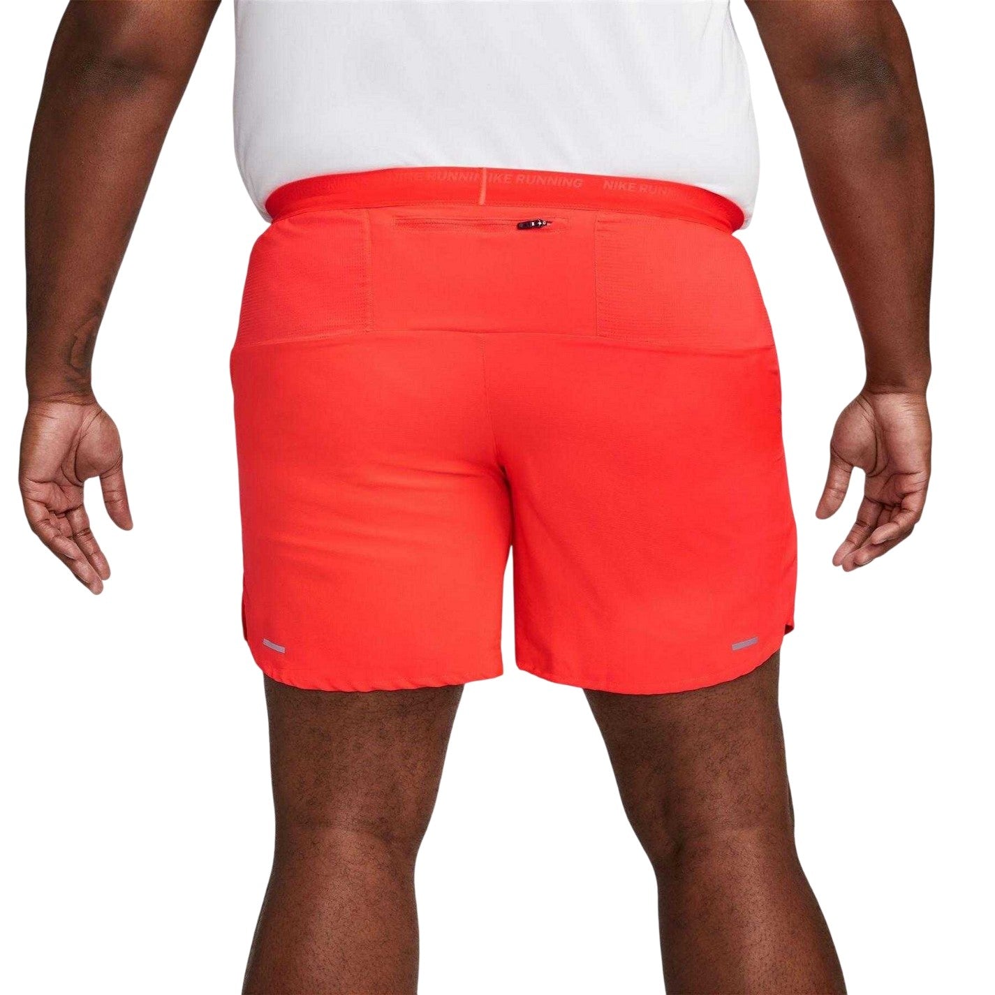 Bright Crimson - Back - Nike Mens Stride Running Shorts