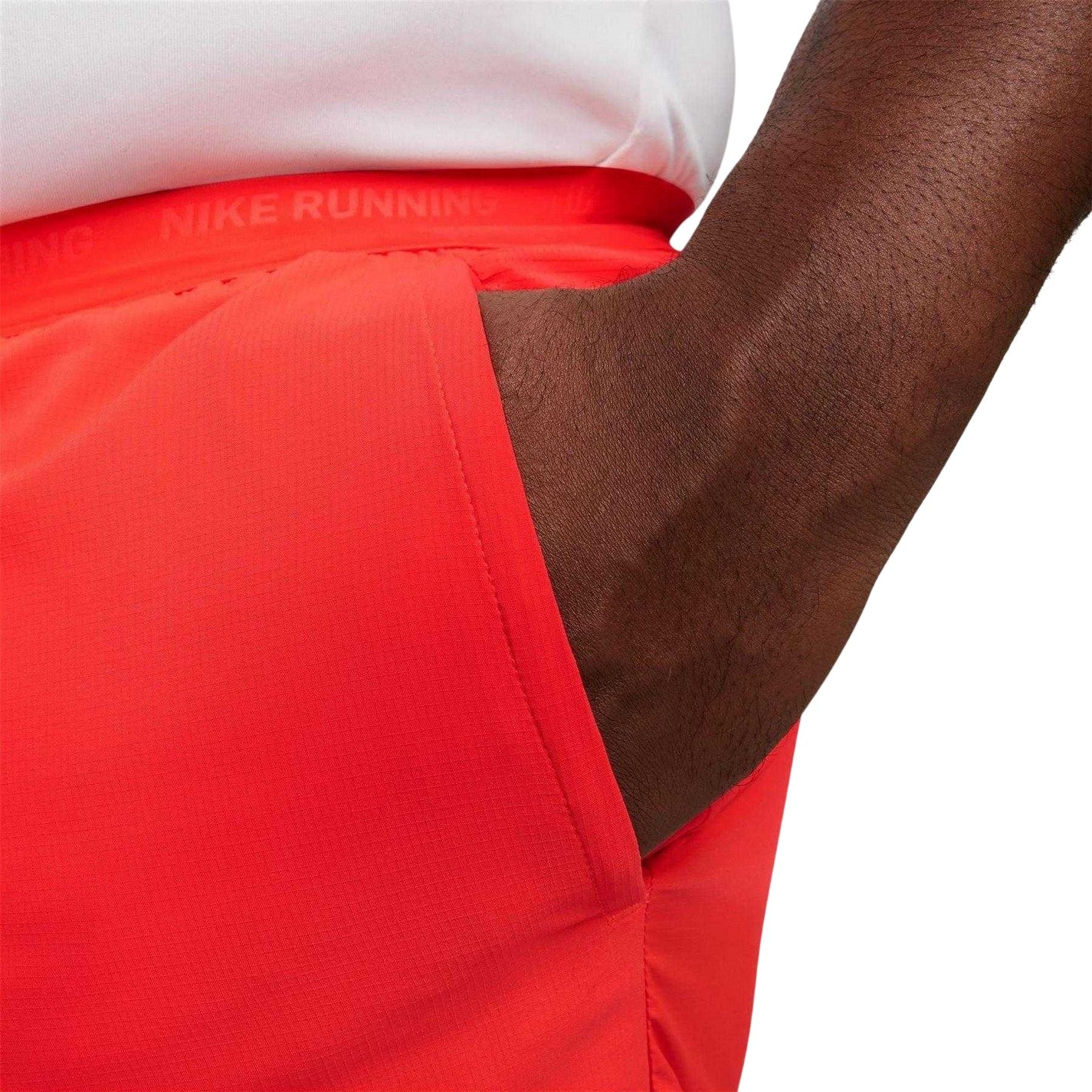 Bright Crimson - Side - Nike Mens Stride Running Shorts