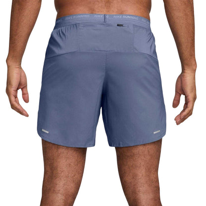 Indigo - Back - Nike Mens Stride Running Shorts