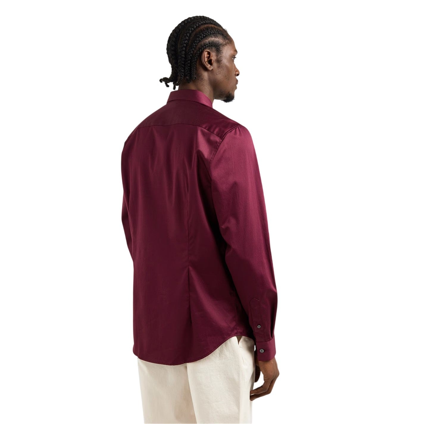 Oxblood - Lifestyle - Ted Baker Mens Oxford Collared Long-Sleeved Shirt