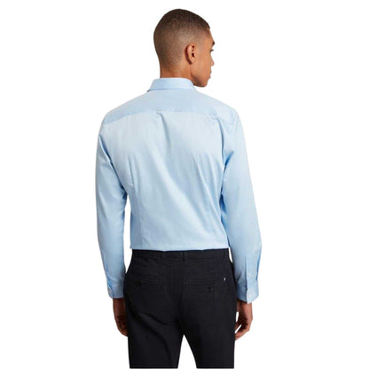 Pale Blue - Lifestyle - Ted Baker Mens Oxford Collared Long-Sleeved Shirt