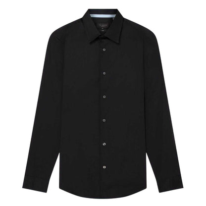 Navy - Front - Ted Baker Mens Oxford Collared Long-Sleeved Shirt