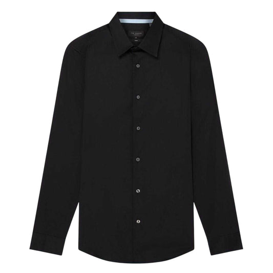 Navy - Front - Ted Baker Mens Oxford Collared Long-Sleeved Shirt
