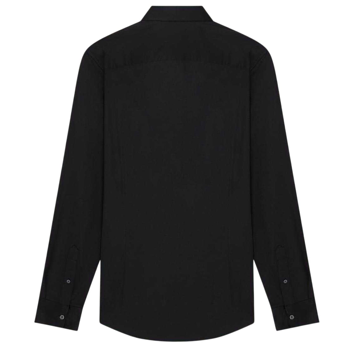 Navy - Back - Ted Baker Mens Oxford Collared Long-Sleeved Shirt