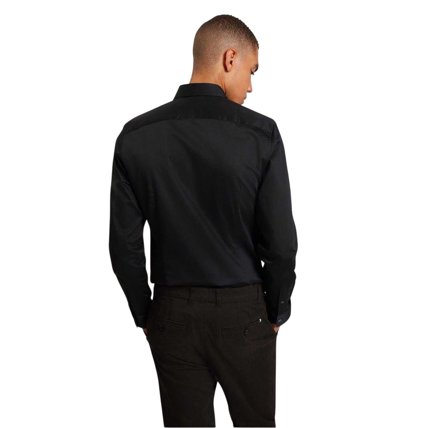 Navy - Lifestyle - Ted Baker Mens Oxford Collared Long-Sleeved Shirt
