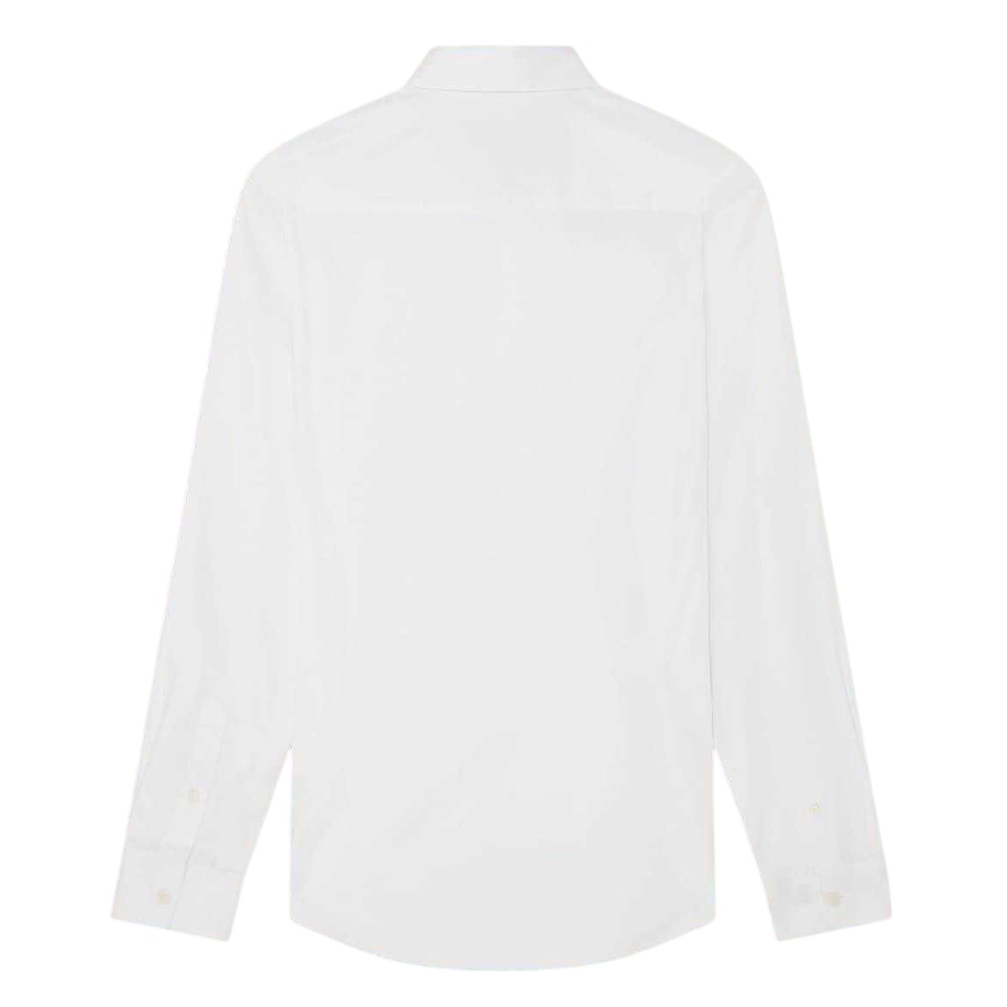 White - Back - Ted Baker Mens Oxford Collared Long-Sleeved Shirt