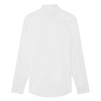 White - Back - Ted Baker Mens Oxford Collared Long-Sleeved Shirt