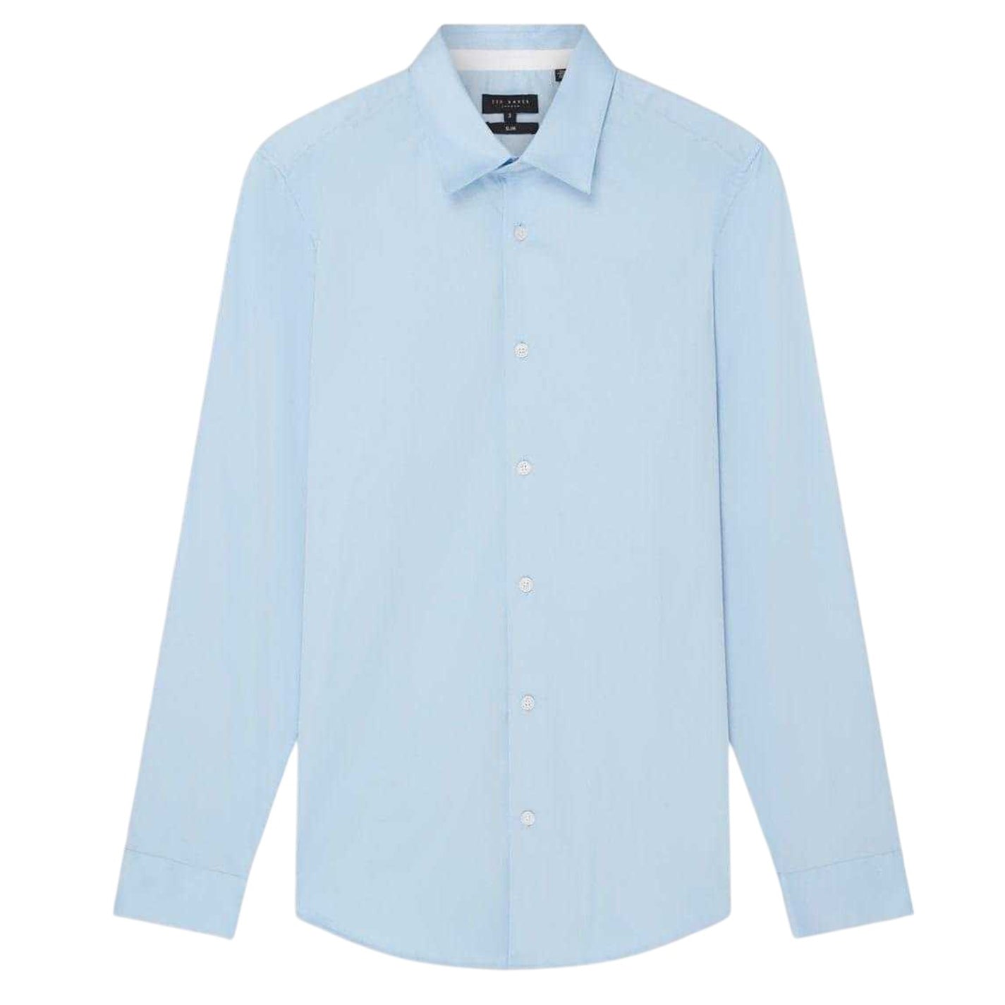 Pale Blue - Front - Ted Baker Mens Oxford Collared Long-Sleeved Shirt