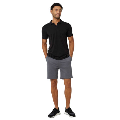Dark Grey - Lifestyle - Brave Soul Mens Woven Waffle Track Shorts