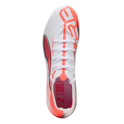 White - Side - Puma Mens Ultra 5 Match Soft Ground Football Boots