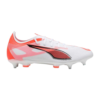 White - Front - Puma Mens Ultra 5 Match Soft Ground Football Boots