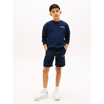 Night Navy - Lifestyle - Tommy Hilfiger Childrens-Kids Fleece Monogram Sweat Shorts