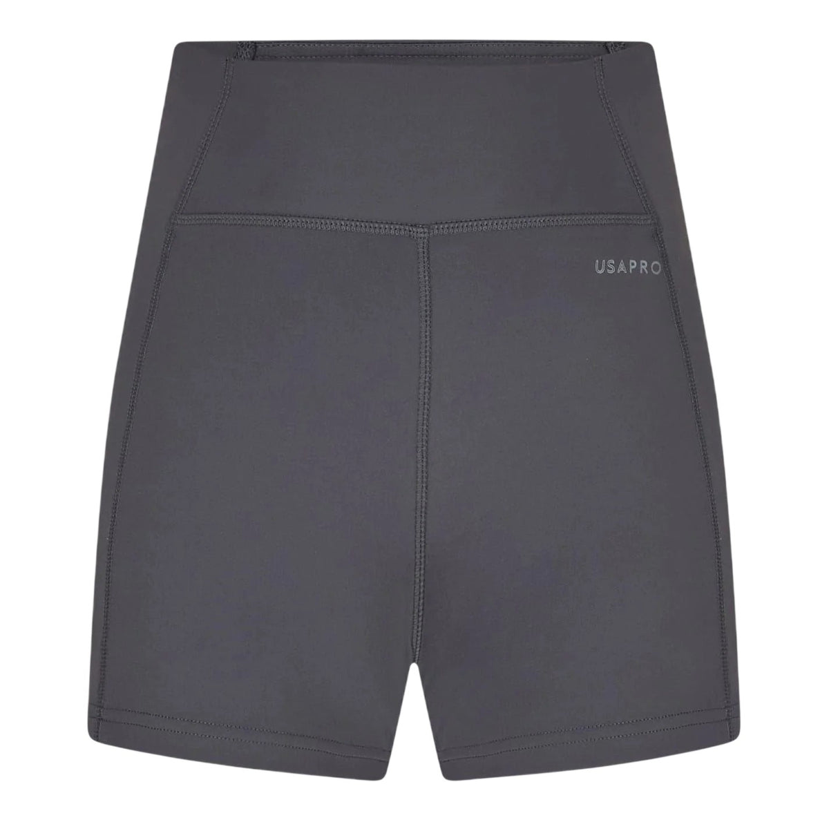 Charcoal - Front - USA Pro Womens-Ladies Opaque Mini Shorts