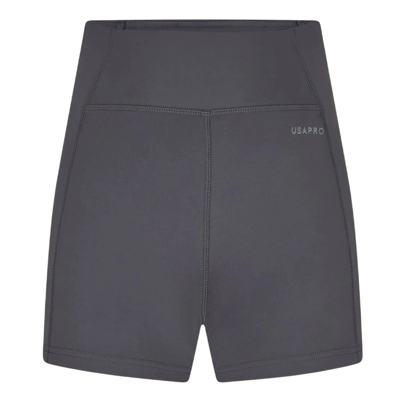 Charcoal - Front - USA Pro Womens-Ladies Opaque Mini Shorts