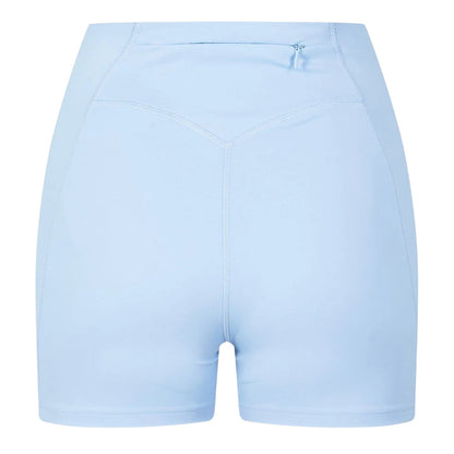 Brunnera Blue - Back - USA Pro Womens-Ladies Opaque Mini Shorts