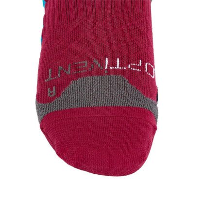 Burgundy - Side - Sondico Mens Elite Football Socks