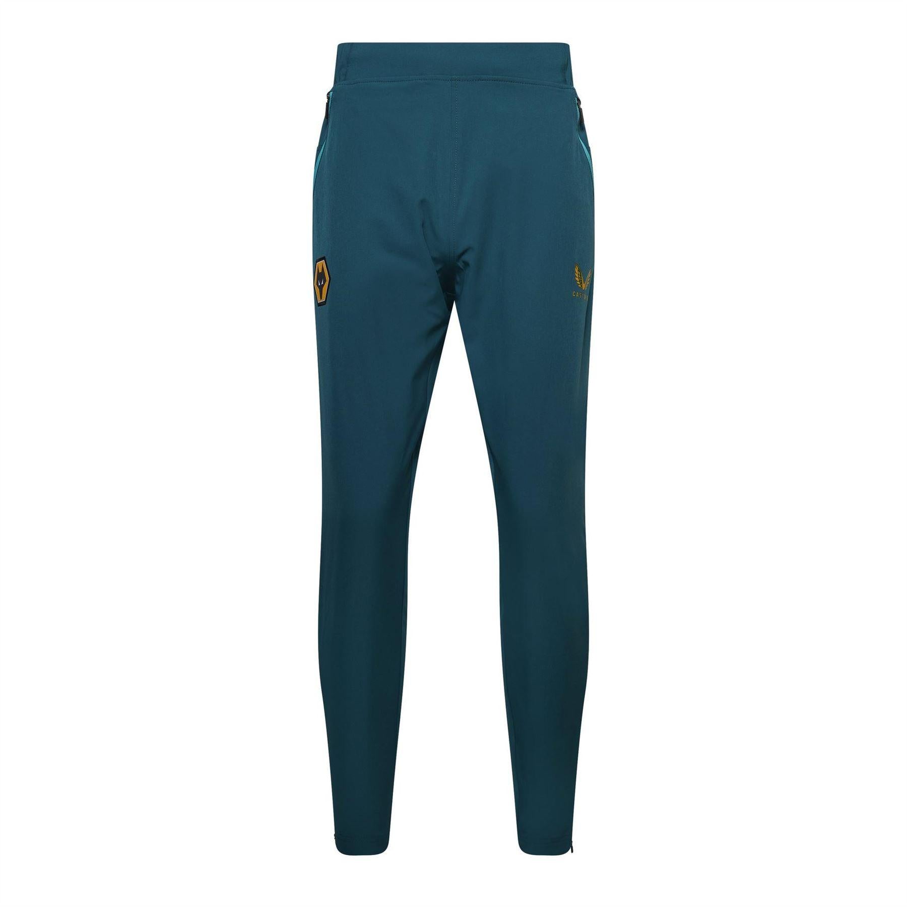 Bay Green - Front - Castore Mens Wolverhampton Wanderers FC Tracksuit Bottoms