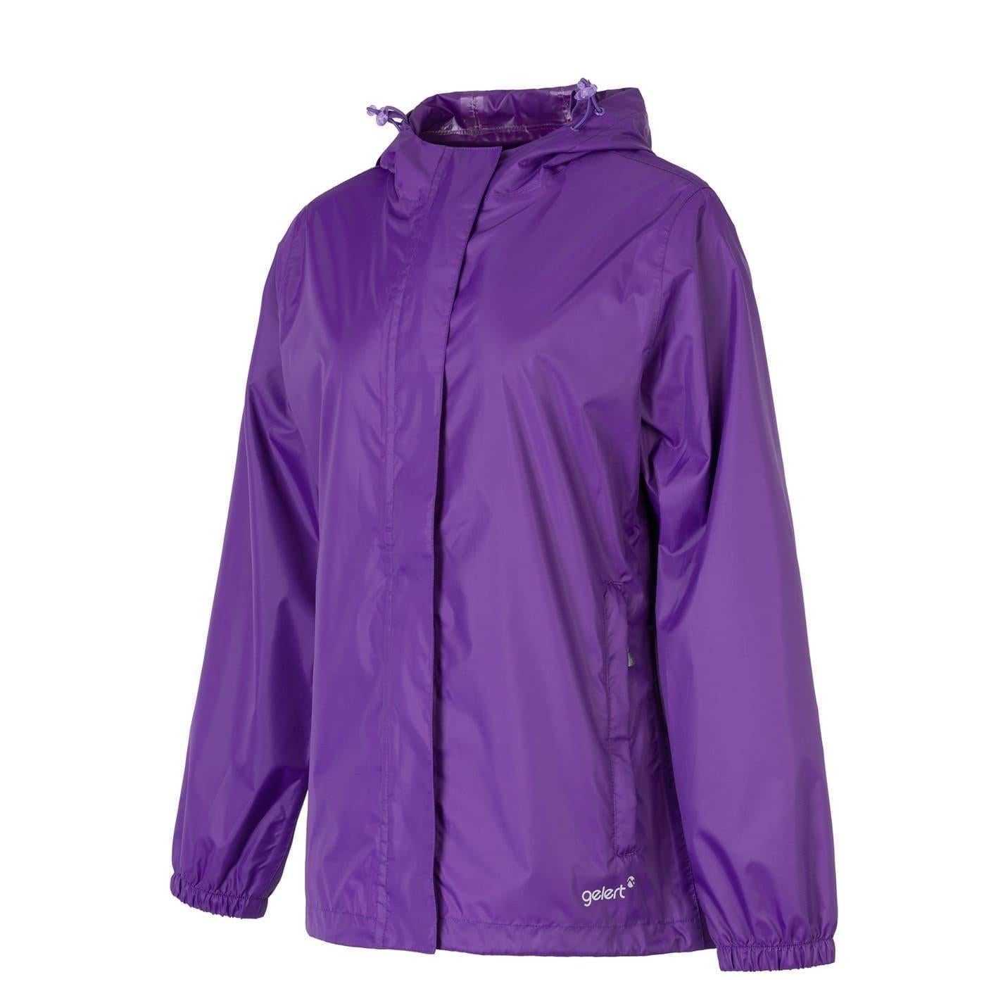Purple - Side - Gelert Womens-Ladies Packaway Waterproof Jacket